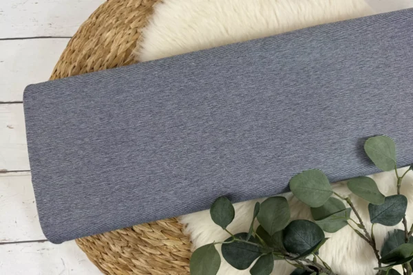 Jersey Stoff mit 1mm schmalen Streifen in verschiedenen Farben – Öko-Tex 100 – Bild 3